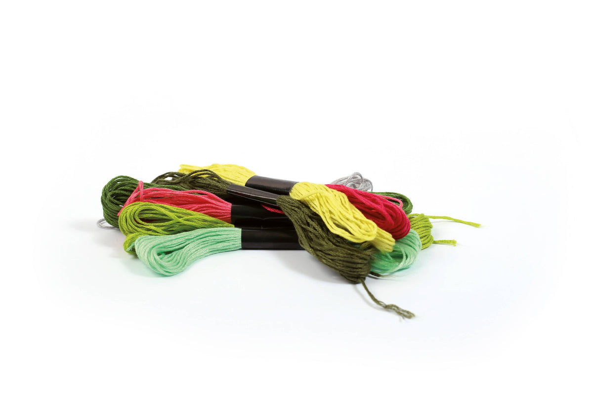 Kit de Punto de Cruz para Principiantes Cactus con Bastidor de Madera - Graine Créative