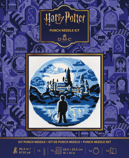 Kit de Punch Needle Harry Potter DMC "Castillo de Hogwarts" - PN015K