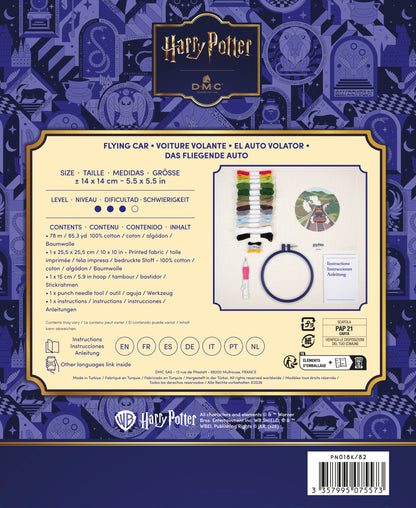 Kit de Punch Needle Harry Potter DMC "Coche Volador" - PN018K