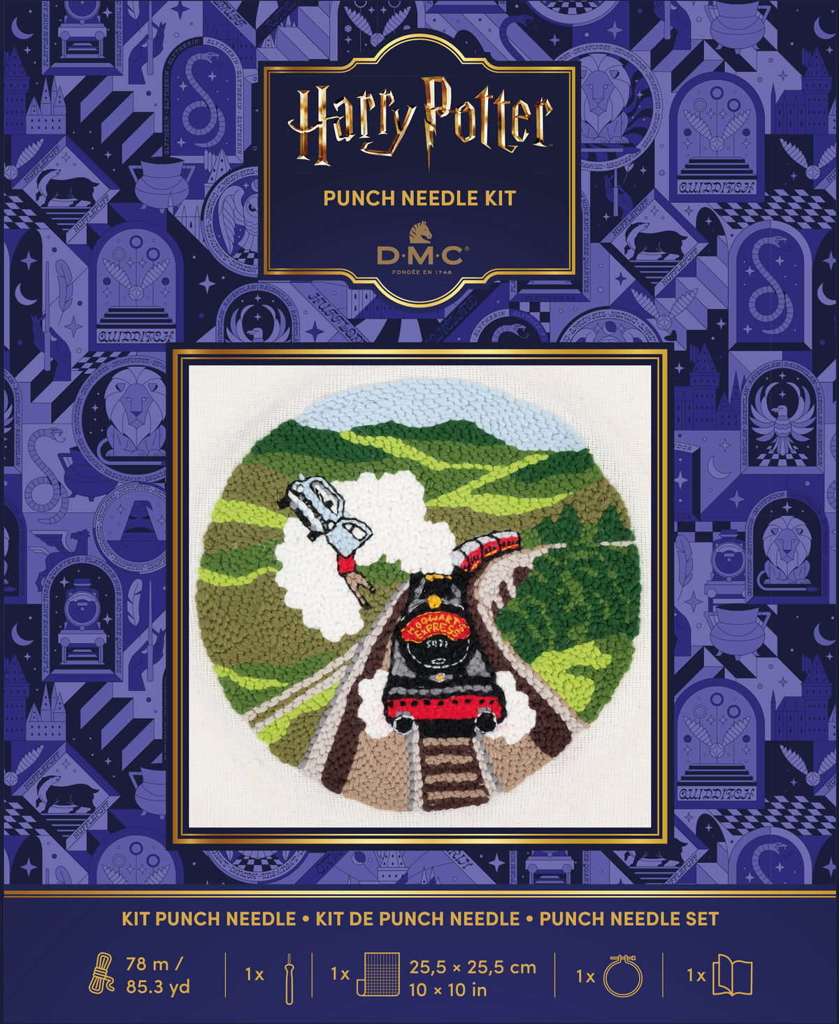Kit de Punch Needle Harry Potter DMC "Coche Volador" - PN018K
