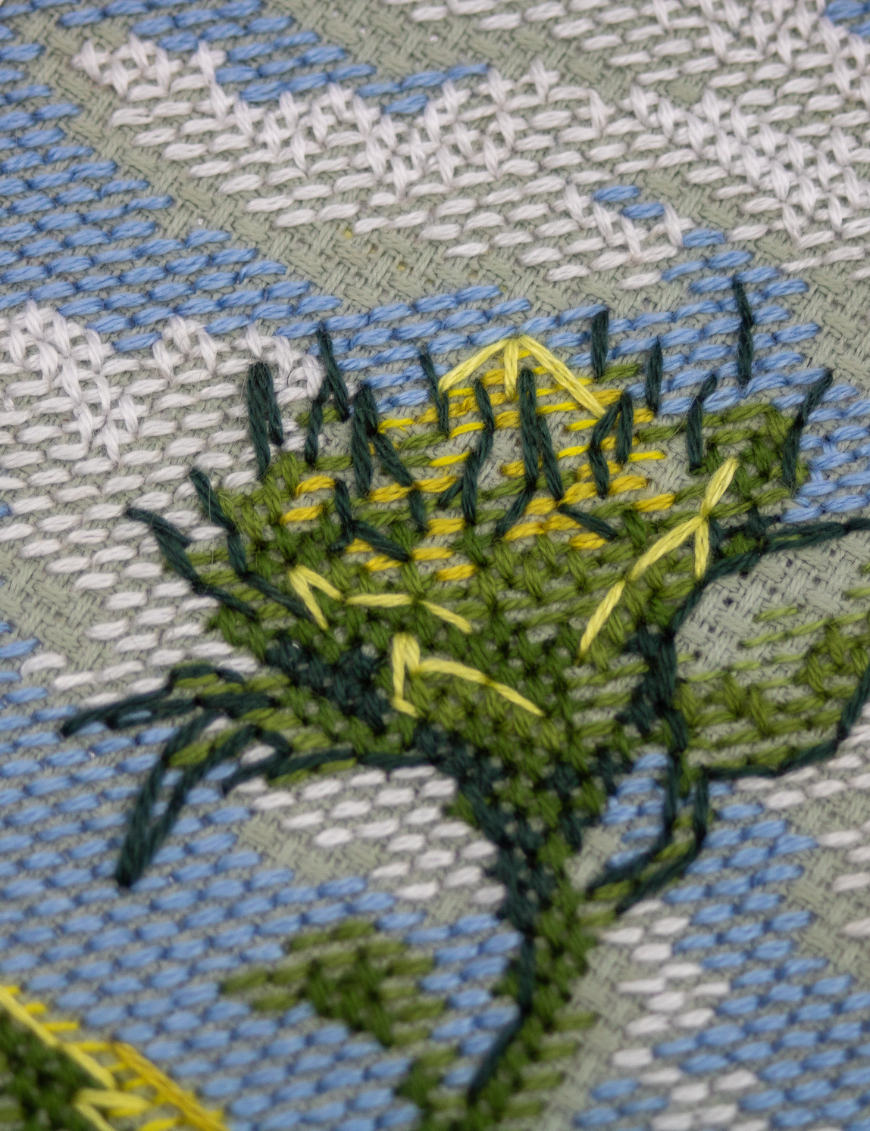 Kit de Punto de Cruz Aine "Girasoles al Viento" - A1033