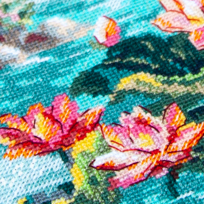 Kit de Punto de Cruz "Blooming Lotuses" 70-01 Magic Needle