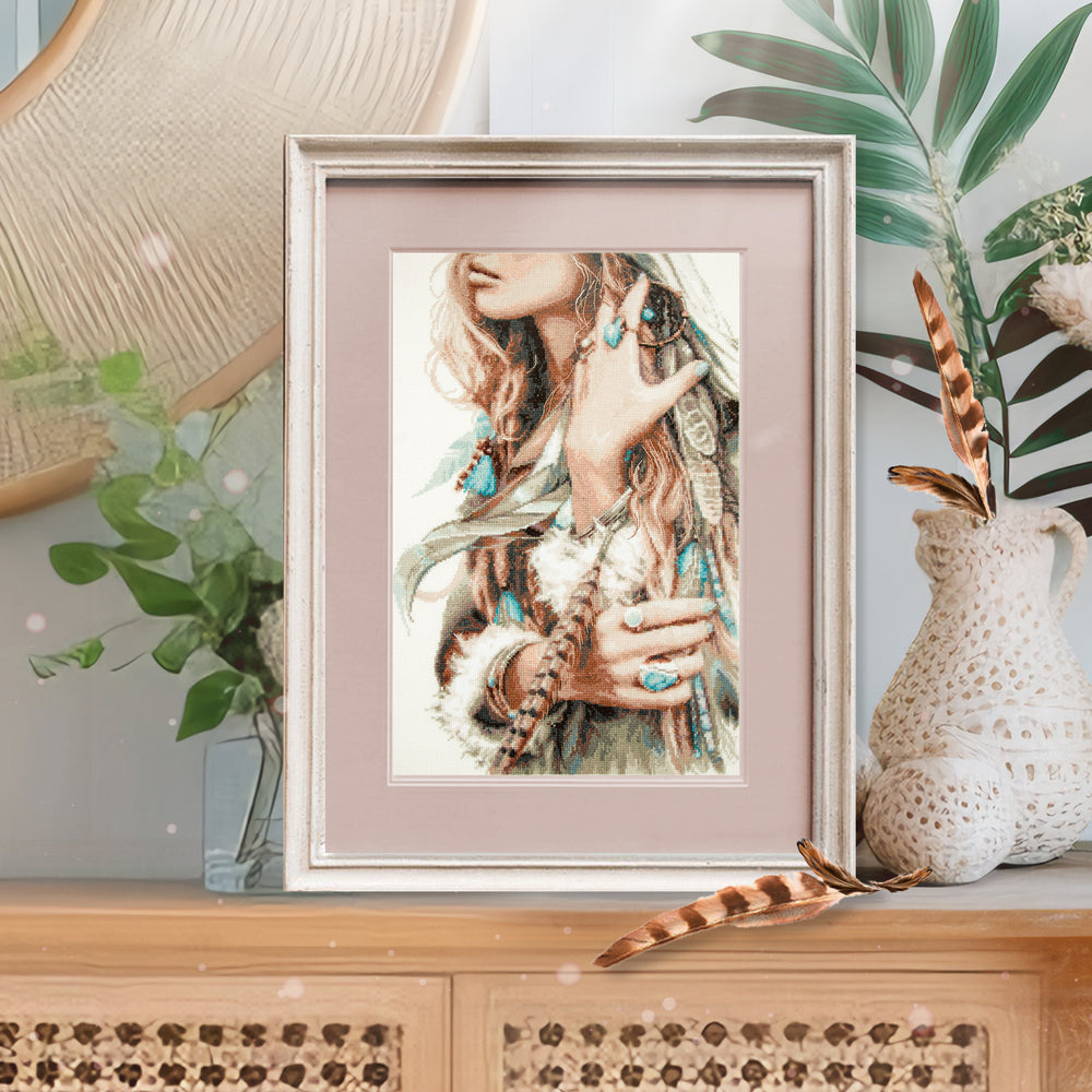 Kit de Punto de Cruz "Boho Girl" 70-03 Magic Needle