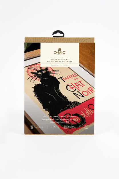 Kit de Punto de Cruz DMC "Gato Negro" BK2010