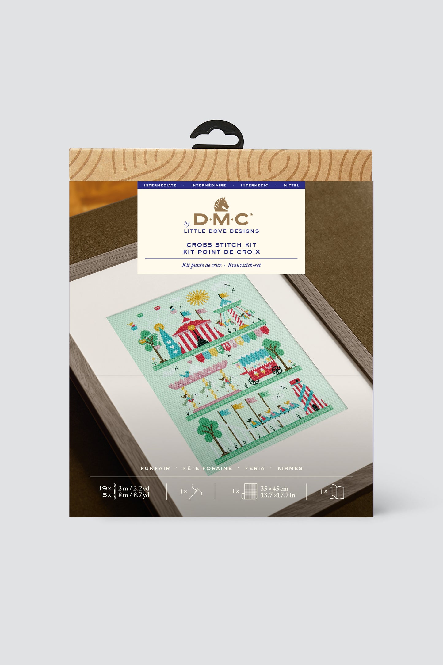 Kit de Punto de Cruz DMC "Feria" - Colección Diseñadoras