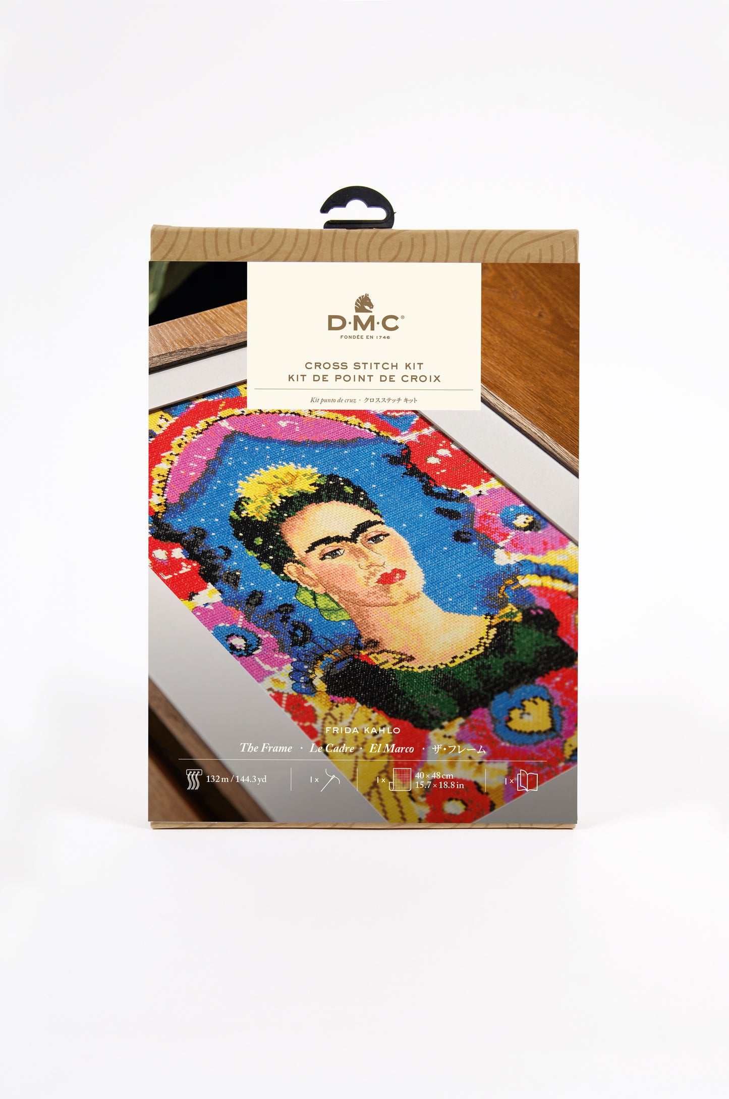 Kit de Punto de Cruz DMC "El Marco - Frida Kahlo" - BK1993