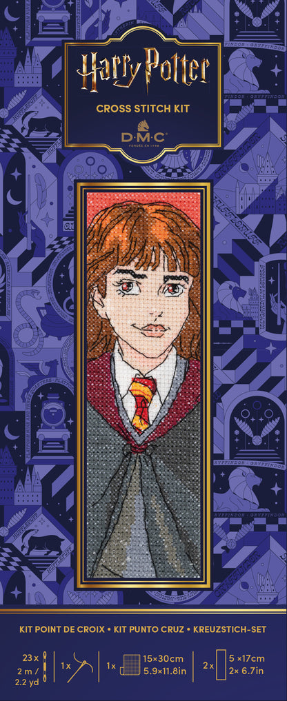 Kit de Punto de Cruz Harry Potter DMC "Marcapáginas Hermione" - BK2029