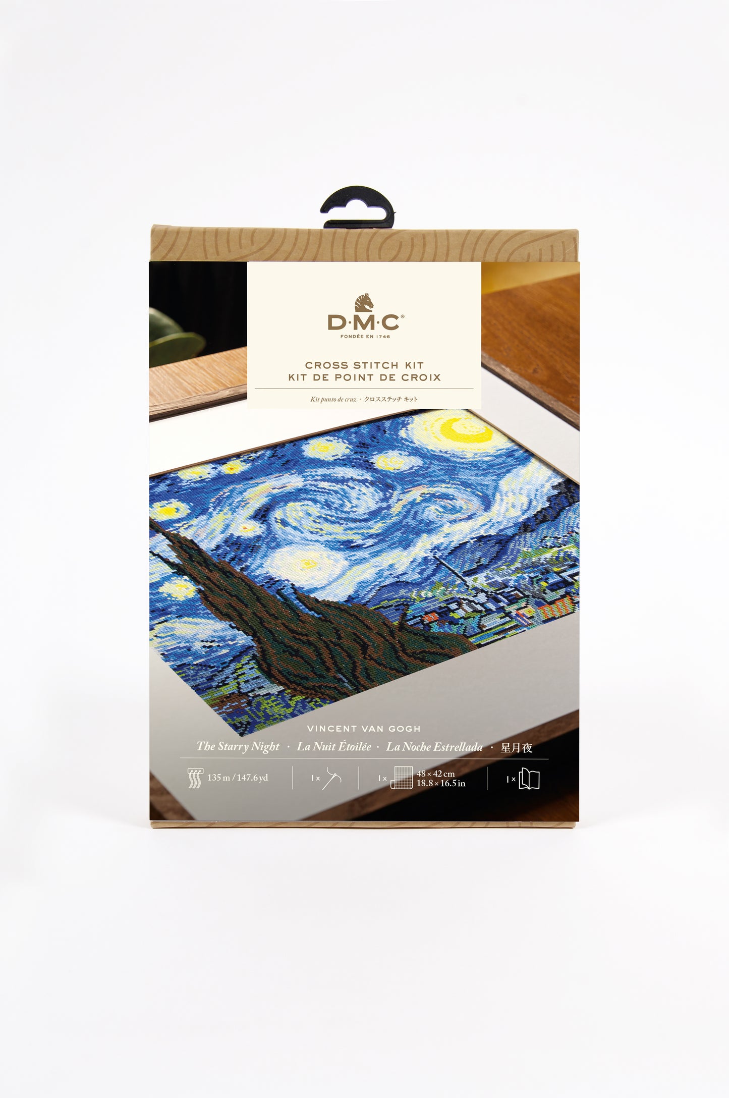 Kit de Punto de Cruz DMC "La Noche Estrellada - Vincent Van Gogh" - BK1995