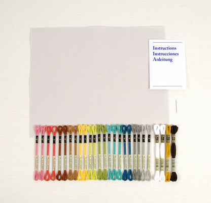 Kit de Punto de Cruz DMC "Mi Estudio Artesanal" - Colección Diseñadoras