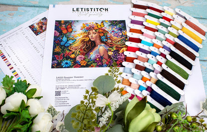 Kit de Punto de Cruz Letistitch "Seasons: Summer" - L8223