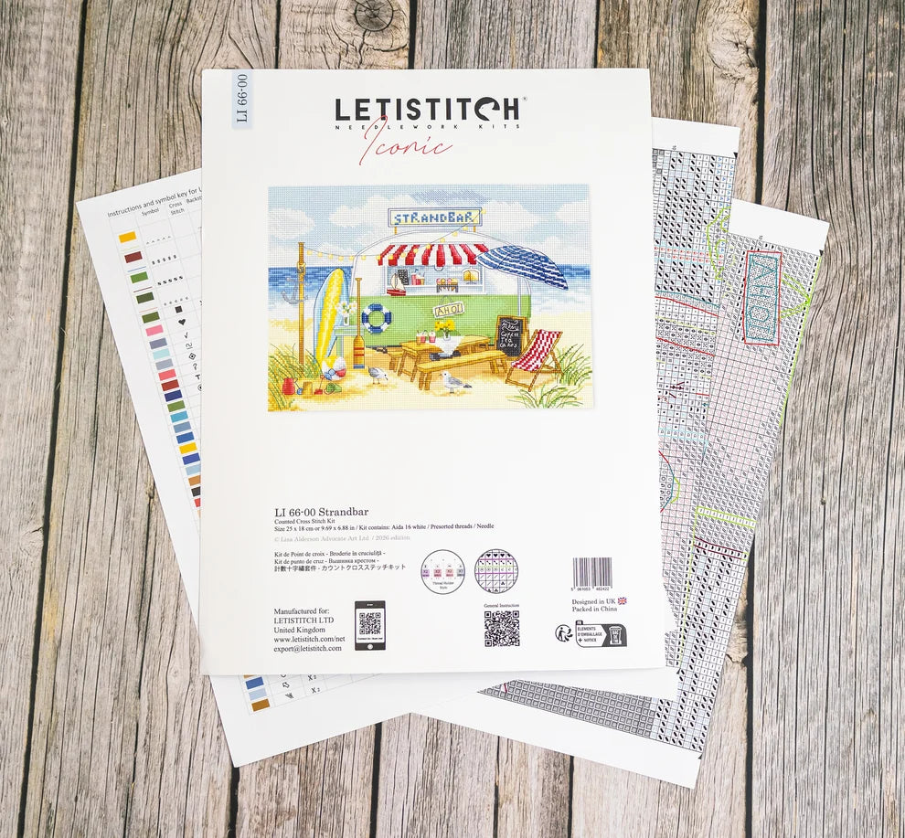 Kit de Punto de Cruz Letistitch "Chiringuito de Playa" - LI 66-00