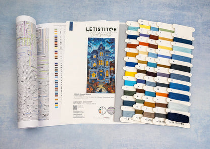 Kit de Punto de Cruz Letistitch "Mansión Encantada" - L9945
