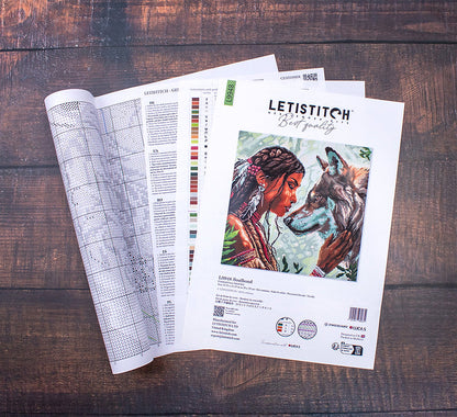 Kit de Punto de Cruz Letistitch "Ligado al Alma" - L9948
