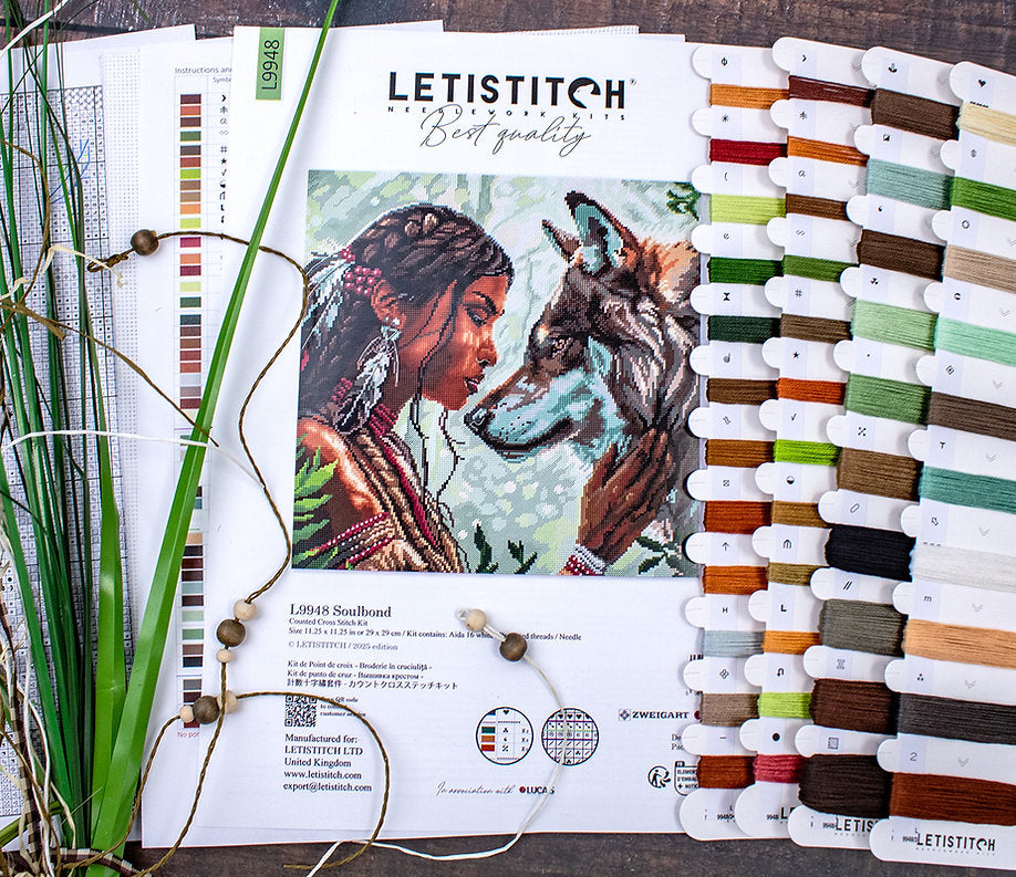 Kit de Punto de Cruz Letistitch "Ligado al Alma" - L9948