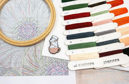 Kit de Punto de Cruz Letistitch "Ojos de Amapola" - L9949