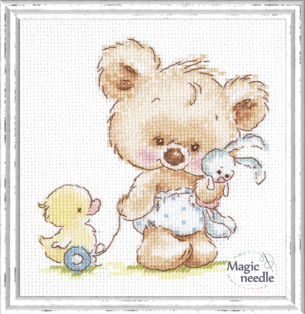 Kit de Punto de Cruz "Mis Juguetes" 17-15 Magic Needle