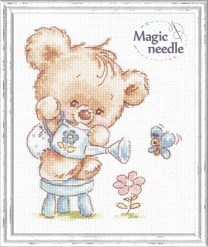 Kit de Punto de Cruz "Mi Flor" 17-17 Magic Needle