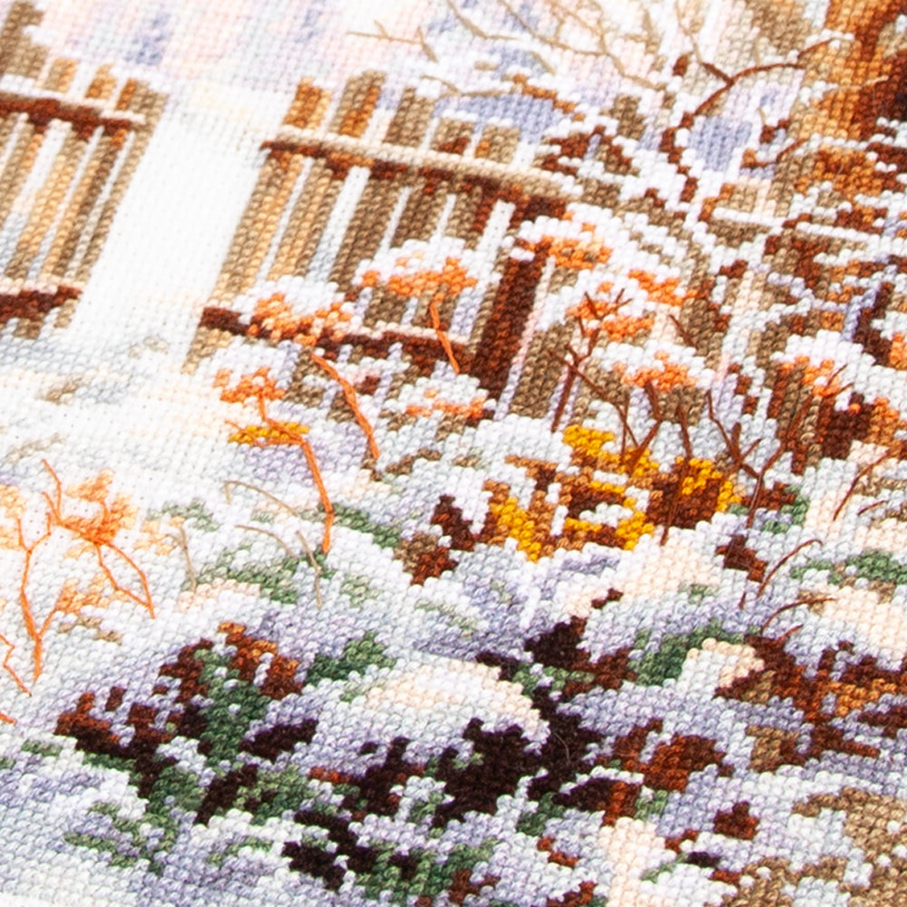 Kit de Punto de Cruz "Winter Yard" 350-742 Magic Needle