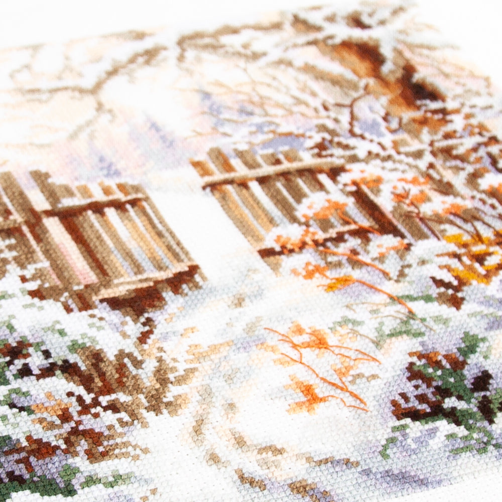 Kit de Punto de Cruz "Winter Yard" 350-742 Magic Needle