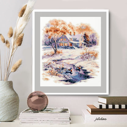 Kit de Punto de Cruz "Early Winter" 70-32 Magic Needle
