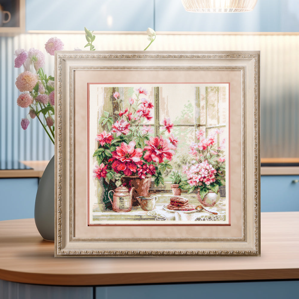 Kit de Punto de Cruz "Morning in Rosy Tones" 70-34 Magic Needle