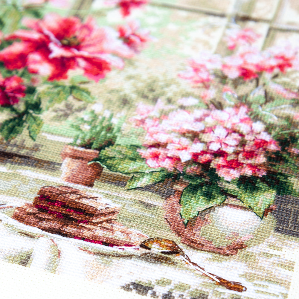 Kit de Punto de Cruz "Morning in Rosy Tones" 70-34 Magic Needle