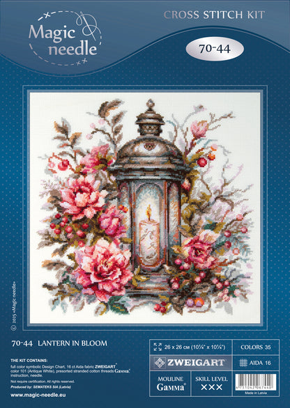 Kit de Punto de Cruz "Lantern in Bloom" 70-44 Magic Needle