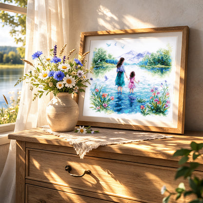 Kit de Punto de Cruz "Con Mamá!" 70-60 Magic Needle