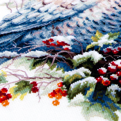 Kit de Punto de Cruz "Búho Nevado" 70-24 Magic Needle