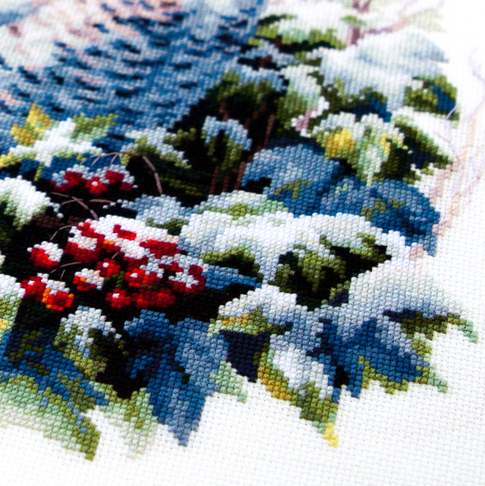 Kit de Punto de Cruz "Búho Nevado" 70-24 Magic Needle