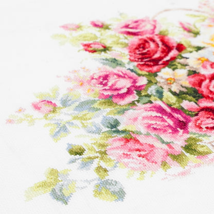 Kit de Punto de Cruz "Cesta de Rosas" 70-19 Magic Needle