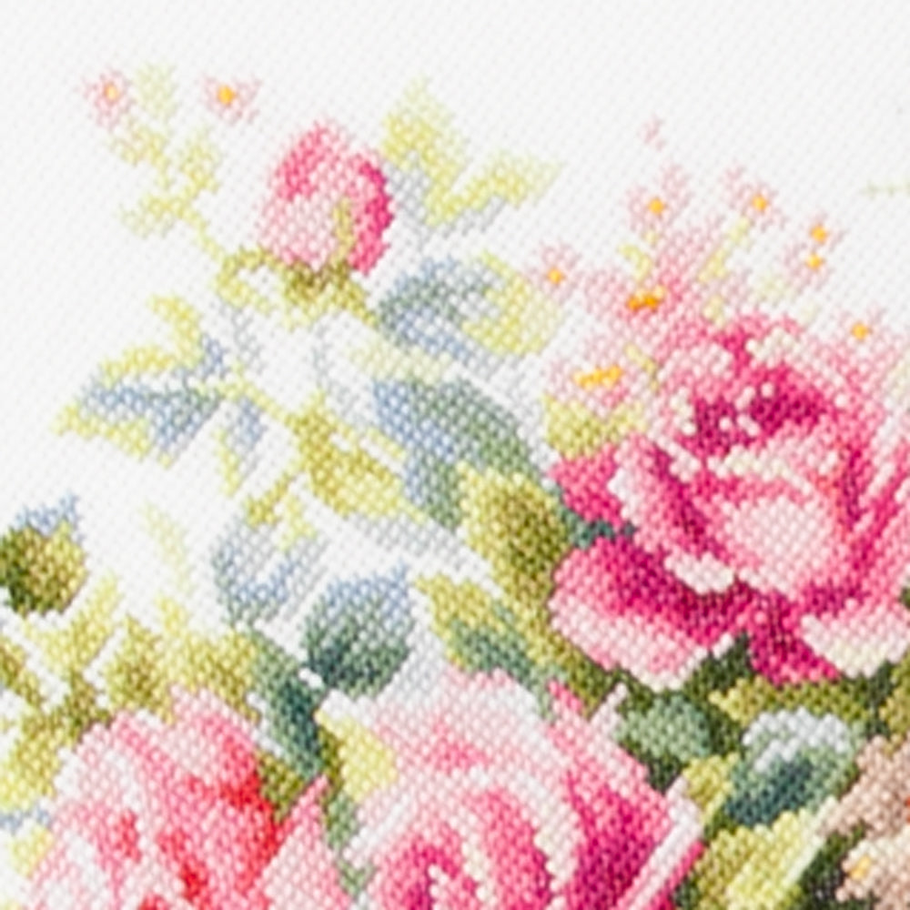 Kit de Punto de Cruz "Cesta de Rosas" 70-19 Magic Needle