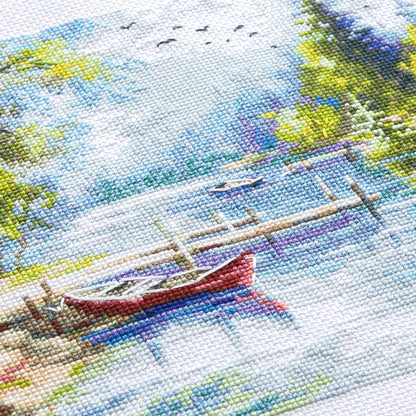 Kit de Ponto de Cruz "Um Dia de Calma" 70-61 Magic Needle