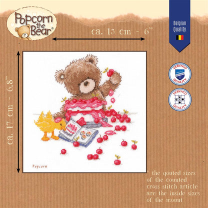 Kit de punto de cruz "Popcorn Baking Pie" – Vervaco
