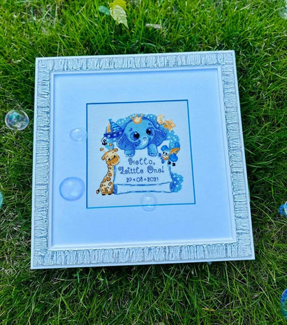 Kit de Punto de Cruz Riolis "¡Hola, Pequeño! Niño" - 1935