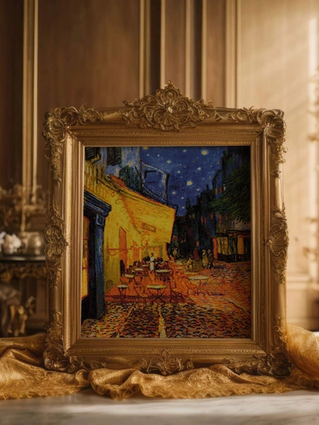 Kit de Punto de Cruz Riolis "Terraza de Café por la Noche de Van Gogh" - 2217