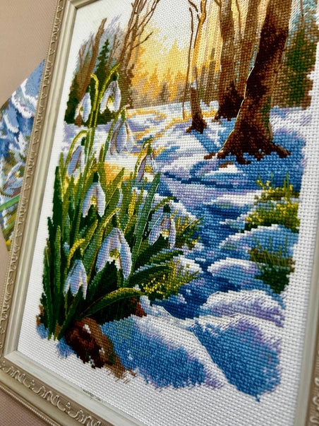 Kit de Punto de Cruz Riolis "Se acerca la primavera" - 2336