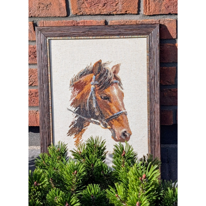 Kit de Punto de Cruz Riolis "Bulat" (Retrato de Caballo) - 826