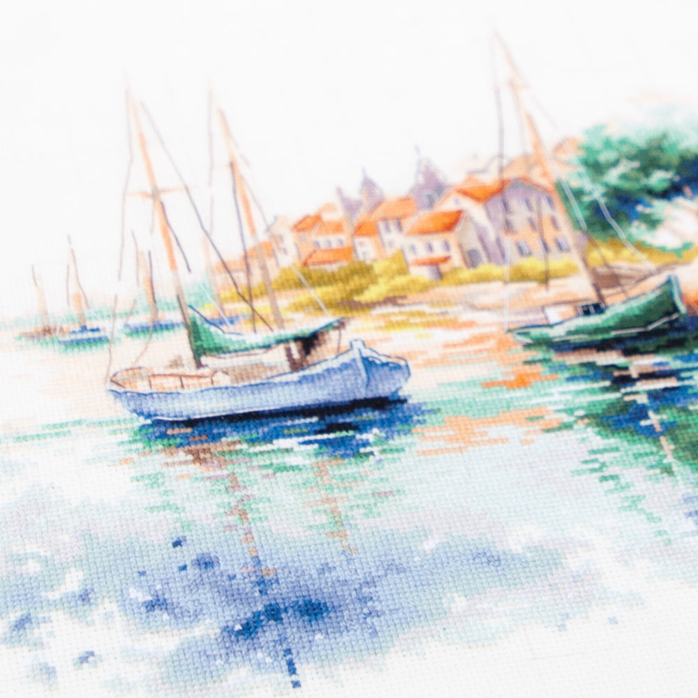 Kit de Punto de Cruz "The Quiet Harbor" 70-18 Magic Needle