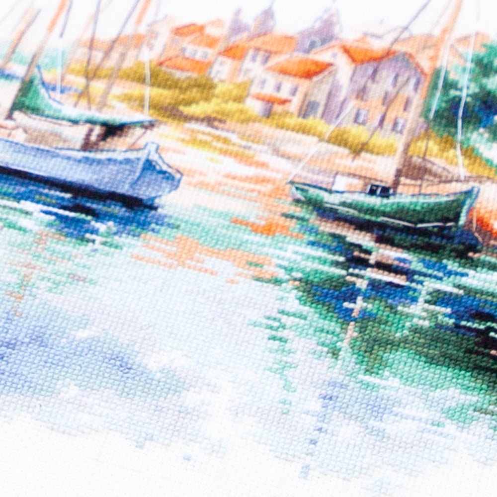 Kit de Punto de Cruz "The Quiet Harbor" 70-18 Magic Needle