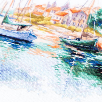 Kit de Punto de Cruz "The Quiet Harbor" 70-18 Magic Needle