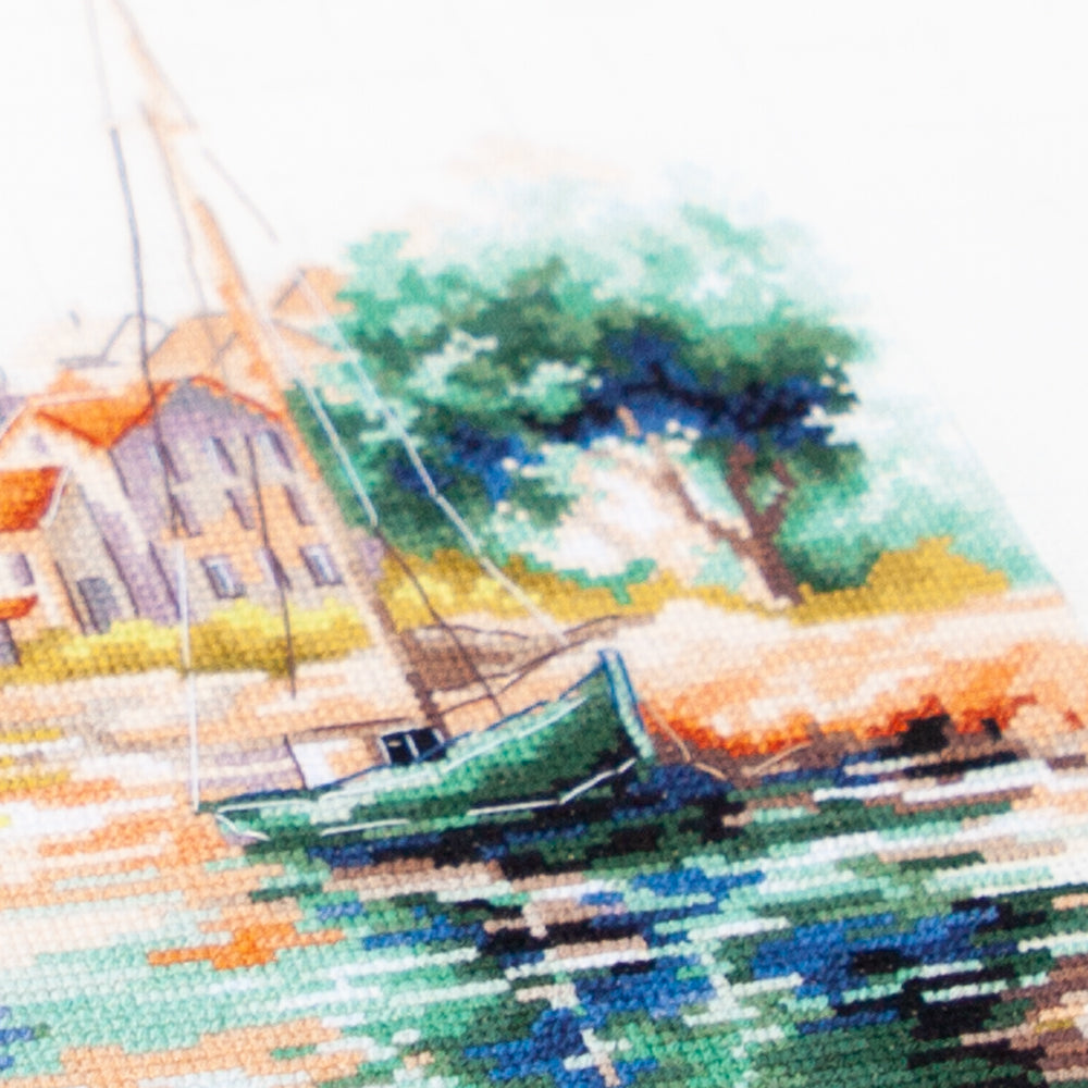 Kit de Punto de Cruz "The Quiet Harbor" 70-18 Magic Needle