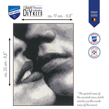 Kit de Punto de Cruz "Labios" - Vervaco