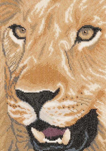 Kit punto de cruz "Lion in Close Up" - 35140A