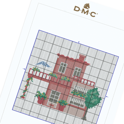Patrón Gratis de Punto de Cruz "La Villa" - DMC