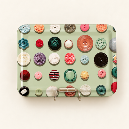 Lata Organizadora de Costura Doble Fondo 12 x 9 cm - 5 Diseños