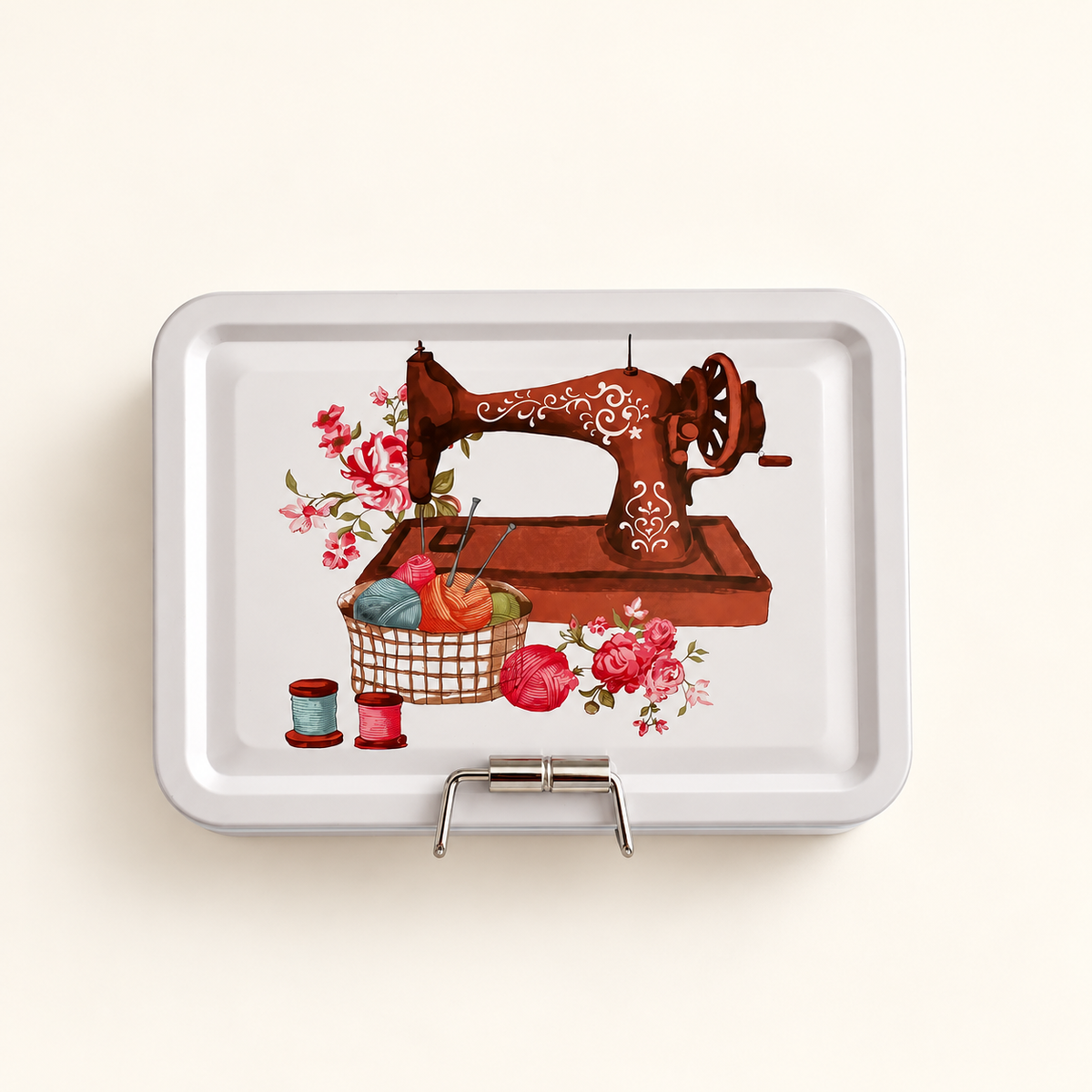 Lata Organizadora de Costura Doble Fondo 12 x 9 cm - 5 Diseños