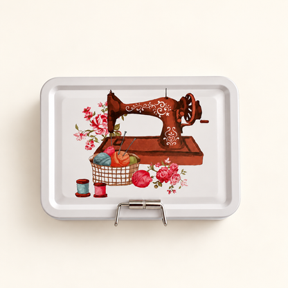 Lata Organizadora de Costura Doble Fondo 12 x 9 cm - 5 Diseños