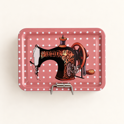 Lata Organizadora de Costura Doble Fondo 12 x 9 cm - 5 Diseños