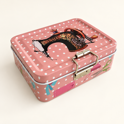 Lata Organizadora de Costura Doble Fondo 12 x 9 cm - 5 Diseños